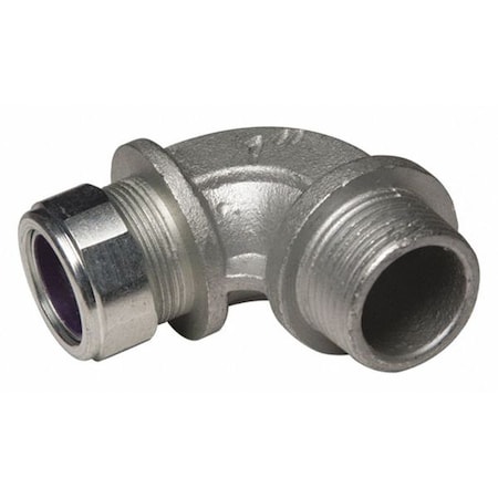 Conduit Fitting Cordgrip, 1 in, Liquid-Tight, Malleable Iron, Zinc Plated, Purple MPN:3796-3