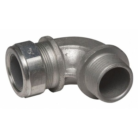 Conduit Fitting Cordgrip, 1 in, Liquid-Tight, Malleable Iron, Zinc Plated, Gray MPN:3796-4