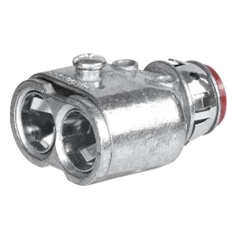 AC Connector, 3/8 in, Push-In, Die Cast Zinc, Red MPN:3838RAC