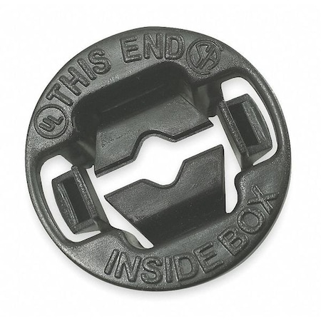 Conduit Fitting NM Sheathed Cable Connector, 1/2 in, Push-On, Thermoplastic, Electro Zinc Plated MPN:4714