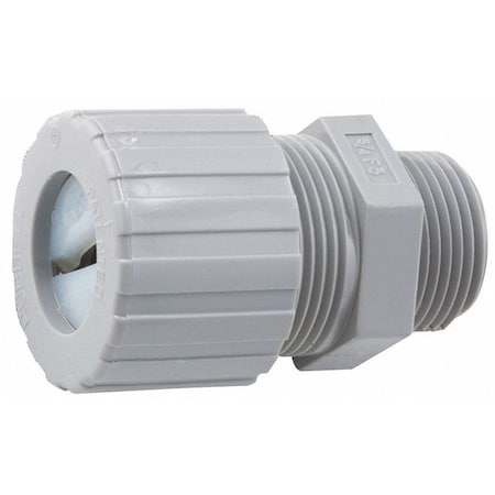 Conduit Fitting Grounding Connector, 3/4 in, Liquid-Tight, Nylon, Zinc Plated MPN:4799-3