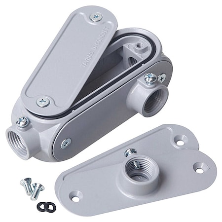 Conduit Outlet Body, Alum, Trd Sz 1/2in MPN:UCB050