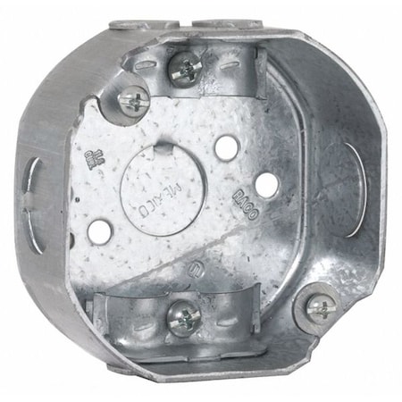 Electrical Box, 11.8 cu in, Octagon Box Type, Steel, Octagon Shape MPN:112