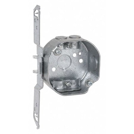 Electrical Box, 11.8 cu in, Octagon Box Type, Steel, Octagon Shape MPN:119