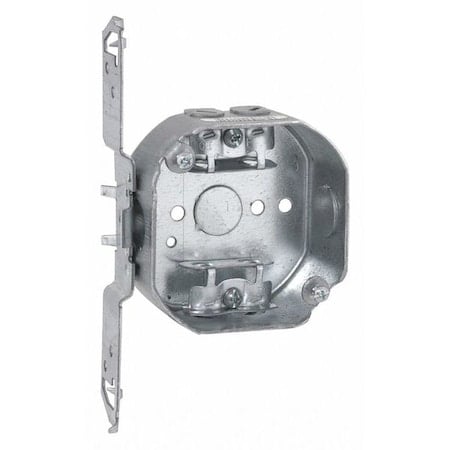 Electrical Box, 15.5 cu in, Octagon Box Type, Steel, Octagon Shape MPN:155