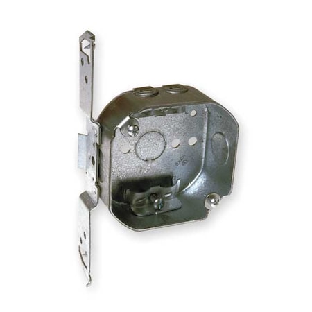 Electrical Box, 15.5 cu in, Octagon Box Type, 2 Gangs, Galvanized Steel, Octagon Shape MPN:164