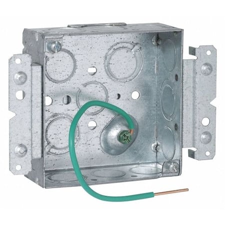 Electrical Box, 21 cu in, Square Box Type, Steel, Square Shape MPN:189M