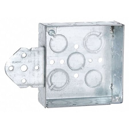 Electrical Box, 21 cu in, Square Box Type, Steel, Square Shape MPN:193