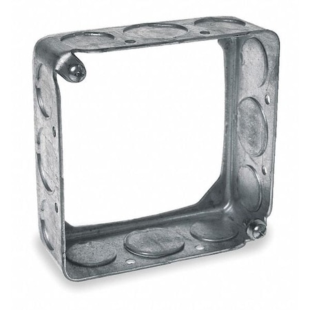 Extension Ring, 2 Gangs, Galvanized Steel, 1-1/2 in D, 4 in W, 4 in L MPN:203