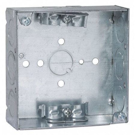 Electrical Box, 21 cu in, Square Box Type, Steel, Square Shape MPN:211