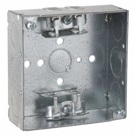 Electrical Box, 21 cu in, Square Box Type, Steel, Square Shape MPN:213