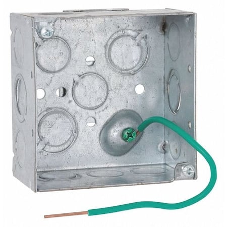 Electrical Box, 30.3 cu in, Wall Box Type, 2 Gangs, Steel, Square Shape MPN:232F