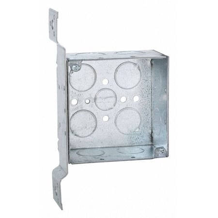 Electrical Box, 30.3 cu in, Square Box Type, 2 Gangs, Steel, Square Shape MPN:236