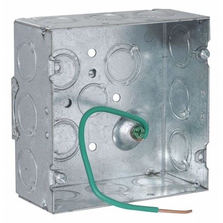 Electrical Box, 42 cu in, Wall Box Type, 2 Gangs, Steel, Square Shape MPN:257F