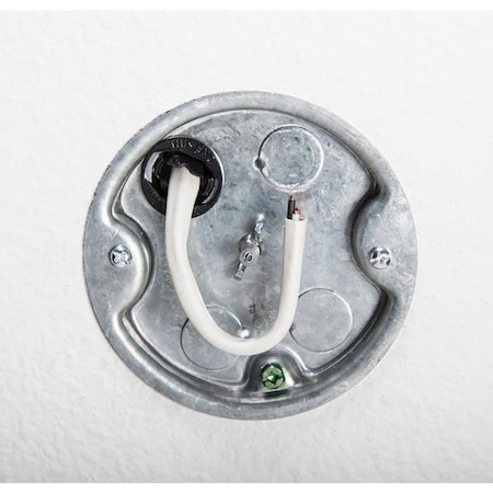 Electrical Box, 6 cu in, Ceiling Box Type, Steel, Round Shape MPN:297