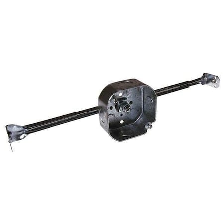 Electrical Box, 15.5 cu in, Octagon Box Type, 1 Gang, Galvanized Steel, Octagon Shape MPN:324