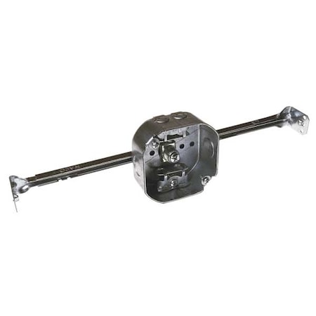 Electrical Box, 15.5 cu in, Octagon Box Type, 2 Gangs, Galvanized Steel, Octagon Shape MPN:325