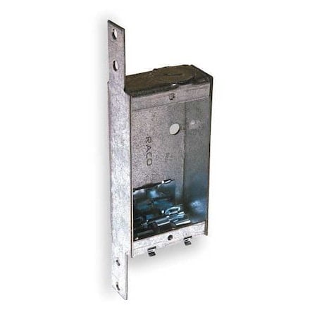 Electrical Box, 6.5 cu in, Switch Box Type, 1 Gang, Galvanized Zinc, Rectangular Shape MPN:404