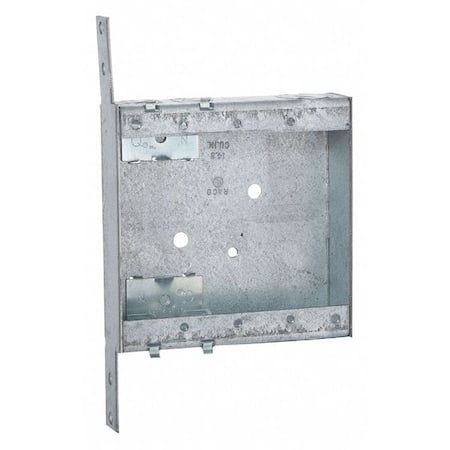 Electrical Box, 14.8 cu in, Wall Box Type, 2 Gangs, Steel, Square Shape MPN:418