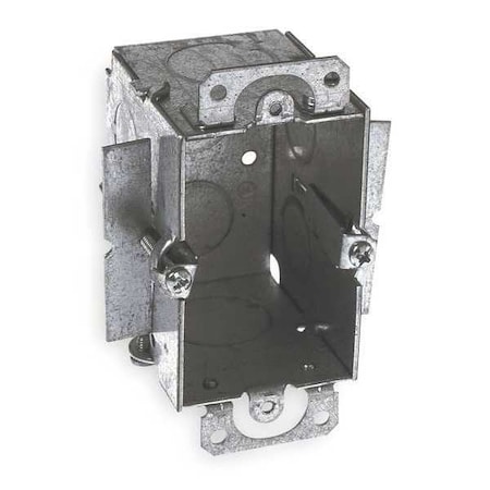 Electrical Box, 12.5 cu in, Switch Box Type, 1 Gang, Steel, Rectangular Shape MPN:509