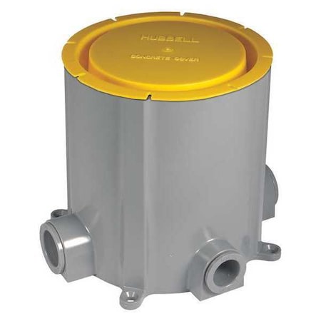 Electrical Box, 98 cu in, Ceiling Box Type, 1 Gang, PVC, Round Shape MPN:5511