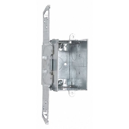 Electrical Box, 14 cu in, Switch Box Type, 1 Gang, Steel, Rectangular Shape MPN:564