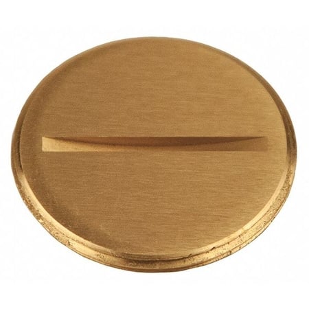 Box Cover, 0 Gang, Brass, Flush Cover Type MPN:6226