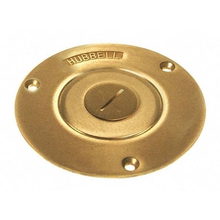 Electrical Box Cover, Round, Steel, Single Receptacle Cover MPN:6287
