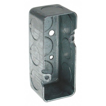 Electrical Box, 1 Gang, Galvanized Steel, Handy Box Type, Rectangular Shape MPN:640