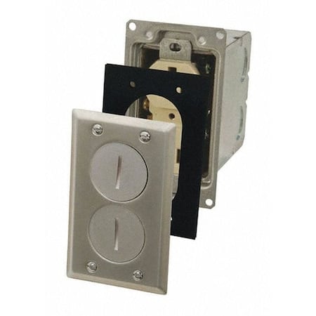 Electrical Box, 18.5 cu in, Floor Box Type, 1 Gang, Steel, Rectangular Shape MPN:6500NI-5