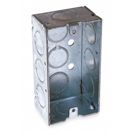 Electrical Box, 16.5 cu in, Handy Box Type, 1 Gang, Galvanized Zinc, Rectangular Shape MPN:670RAC