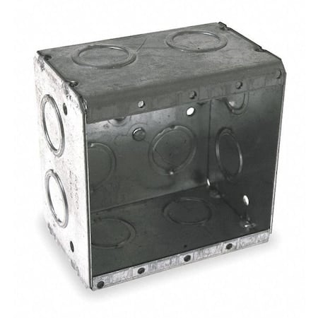 Electrical Box, 31.8 cu in, Masonry Box Type, 2 Gangs, Steel, Rectangular Shape MPN:691