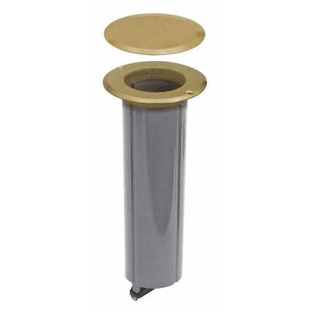 Electrical Box, 16 cu in, Ceiling Box Type, 1 Gang, Brass, Round Shape MPN:6RF151SR
