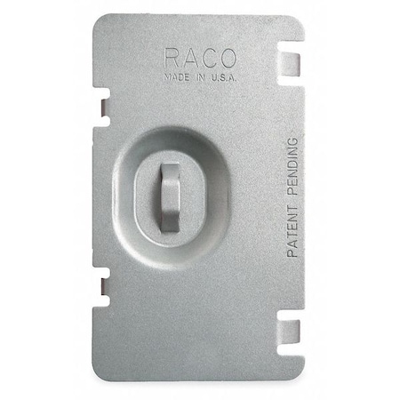 Box Cover, Square Box Type, 1 Gang, Galvanized Steel, Flat Cover Type MPN:701F