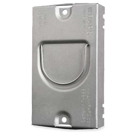 Box Cover, Square Box Type, 1 Gang, Galvanized Steel, Raised Cover Type MPN:701RD