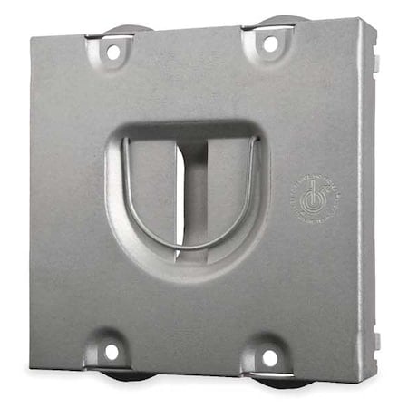 Box Cover, Square Box Type, 2 Gang, Galvanized Steel, Raised Cover Type MPN:702RD