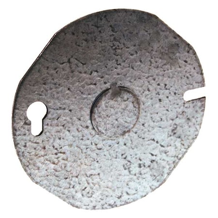 Box Cover, Ceiling Box Type, 1 Gang, Galvanized Steel, KO Centered Cover Type MPN:703