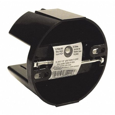 Electrical Box, 12.5 cu in, Ceiling Box Type, Polycarbonate, Round Shape MPN:7120-1