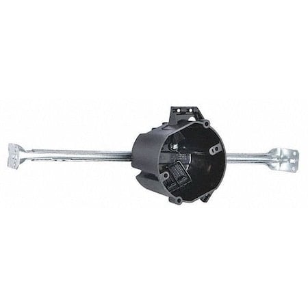 Electrical Box, 18 cu in, Ceiling Box Type, Steel, Round Shape MPN:7307
