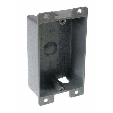 Electrical Box, 8 cu in, Handy Box Type, 1 Gang, Rectangular Shape MPN:7318RAC