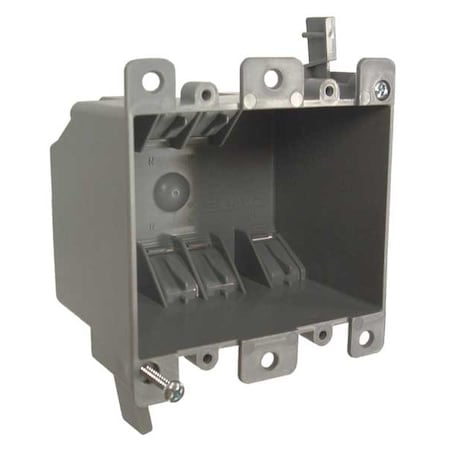 Electrical Box, 25 cu in, Cable Box Type, 2 Gangs, PVC, Square Shape MPN:7488RAC