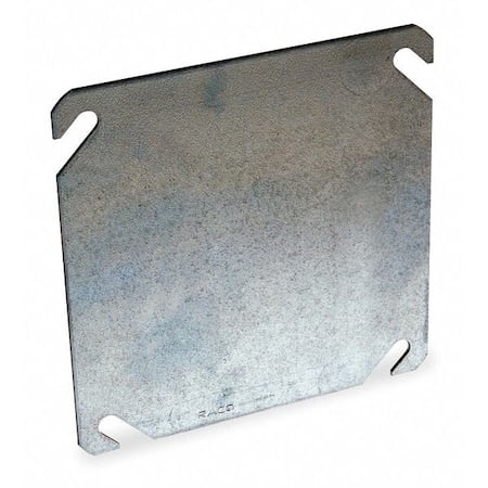 Box Cover, Square Box Type, 2 Gang, Galvanized Zinc, Blank Cover Type MPN:752