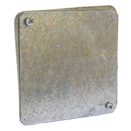 Box Cover, Square Box Type, 1 Gang, Galvanized Steel, Blank Cover Type MPN:762