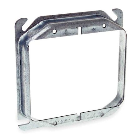Mud Ring, 2 Gangs, Galvanized Zinc, Square Box Type MPN:769