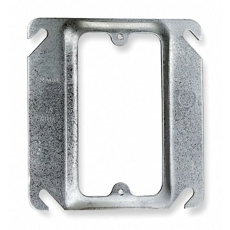 Mud Ring, 1 Gang, Galvanized Zinc, Square Box Type MPN:771