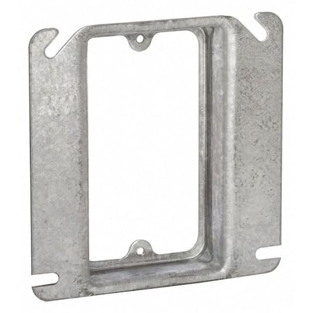 Mud Ring, 1 Gang, Galvanized Zinc, Square Box Type MPN:773