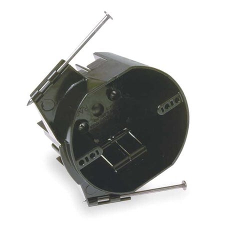 Electrical Box, 20 cu in, Ceiling Box Type, 2 Gangs, Thermoplastic, Round Shape MPN:7824RAC