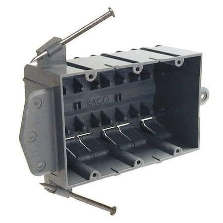 Electrical Box, 44 cu in, Cable Box Type, 3 Gangs, PVC, Rectangular Shape MPN:7846RAC