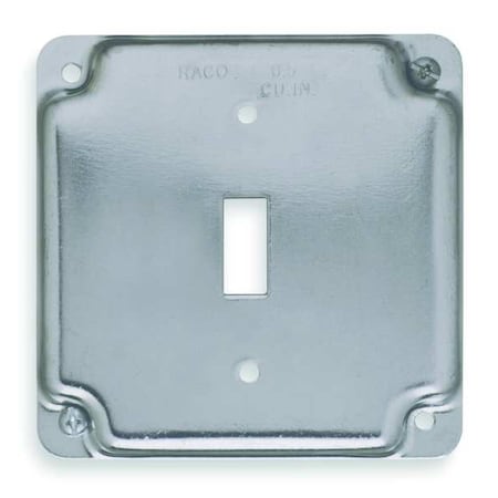Box Cover, Switch Box Type, 2 Gang, Galvanized Zinc, Toggle Switch Cover Type MPN:800C