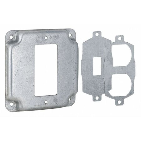 Electrical Box Cover, Square, Steel MPN:808U